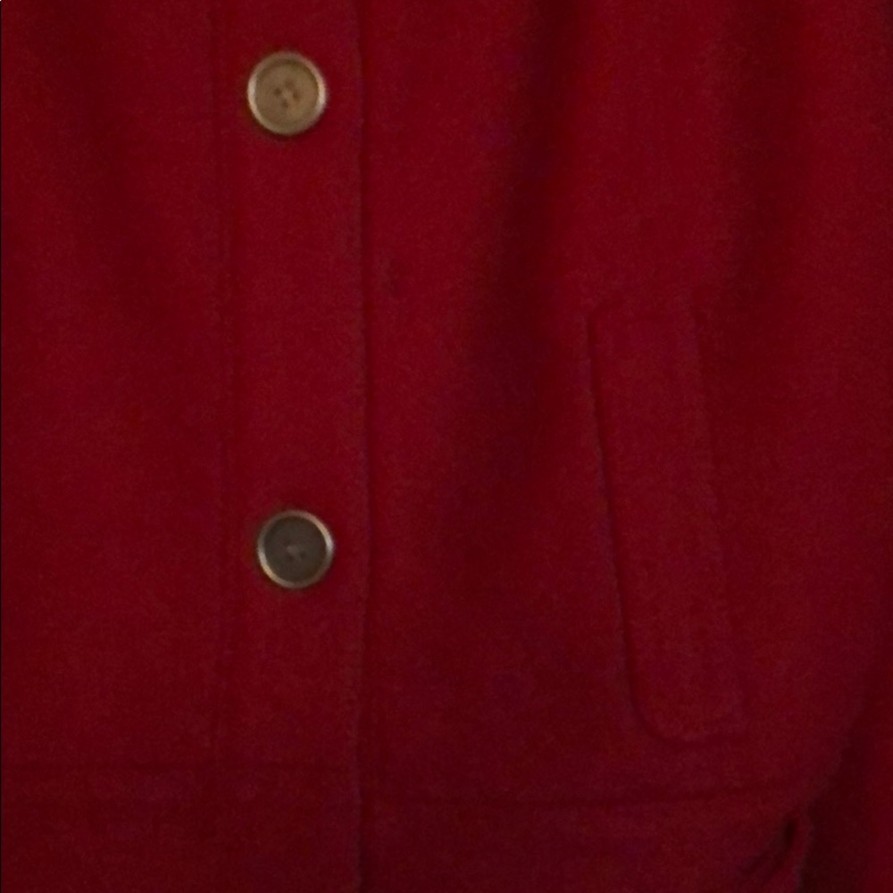 Red wool jacket. - Picture 2 of 4